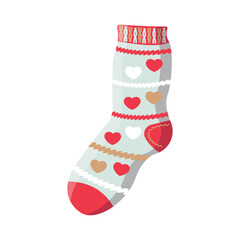 Colorful socks with different print.