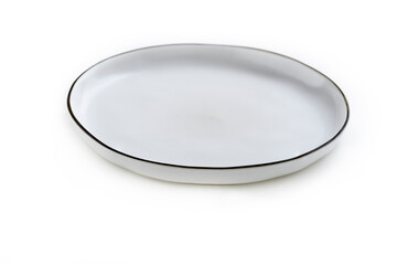 plate on white background