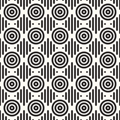 Vector Geometric Abstract Seamless Monochrome Pattern Texture Repeating Background