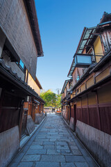 祇園　初秋の巽橋