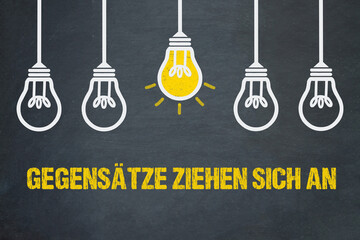 Gegensätze ziehen sich an