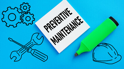 Preventive Maintenance is shown using the text