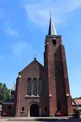 Deurstickers Saint Hubertus Church Ten Aard in Geel Ten Aard, Belgium. © nipa