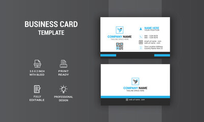 Creative Business Card Design. Card Design. Photos & Vector Standard Template