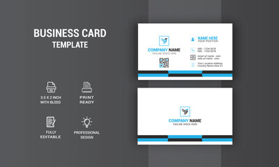 Creative Business Card Design. Card Design. Photos & Vector Standard Template