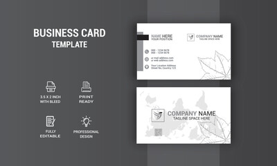 Creative New Style Business Card Design. Card Design. Photos & Vector Standard Template