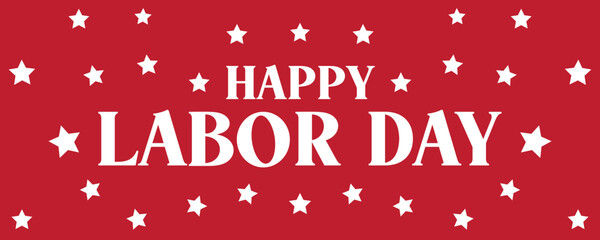 Happy Labor Day Holiday Vector Text for posters, flyers, marketing, social media, greeting cards, advertisement
