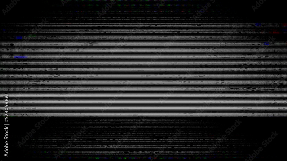 Poster interference noise lines screen damage distorted no signal abstract background
