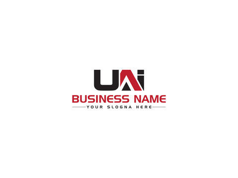 Minimalist UAI Logo Letter, Colorful uai Logo Icon Vector Image Design For Business Or Brand