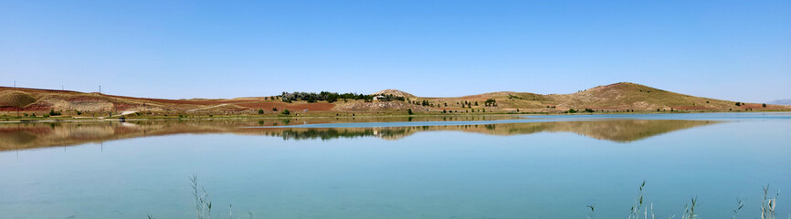 Obraz premium A partial view of the Lake Tödürge