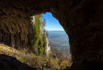 Skozno Hole Karst Geological Formation in Nature - Nova Gorica Slovenia