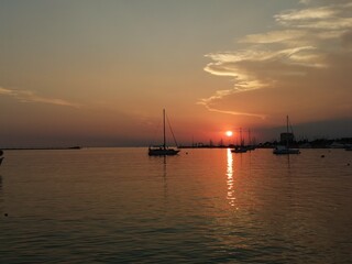 Coucher le Soleil a Umag.