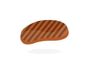 Filetsteak, Grill steak, Grilled BBQ T-Bone Steak logo design. Piece of rump steak vector design and illustration.