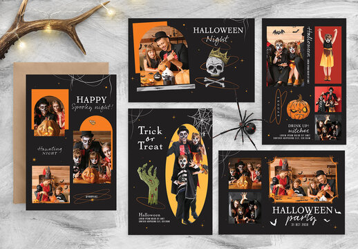 Halloween Photo Card Flyer