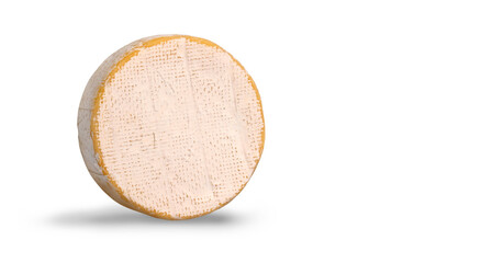 Brie cheese  isolated on a white