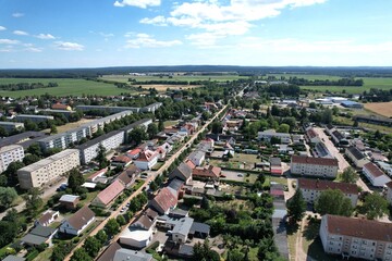Ferdinandshof, Blick entlang der Bahnhofstraße 2022