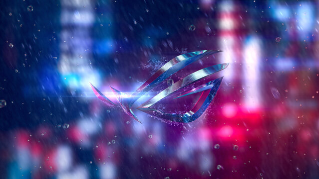 Hintergrund Gaming Neon/ ROG