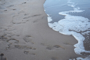 footprints in the sand