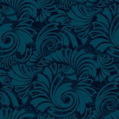 Vector seamless floral abstract elegant pattern
