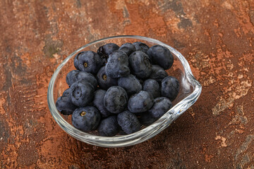 Ripe sweet tasty blueberries heap