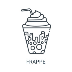 Frappe icon. Line style. Can be used for web and mobile.