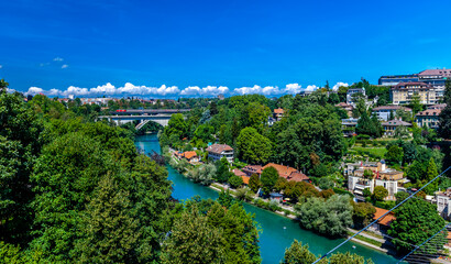 River Aare in Bern, Switzerland.