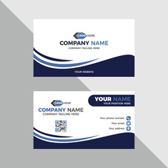 Corporate business card template or new business card design