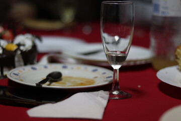 table setting for a dinner