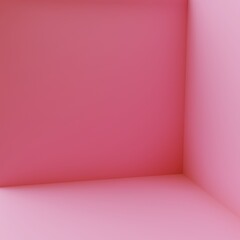 pink room with pink wall