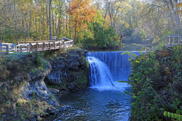 Romantic scenery with the falls - Cedar Cliff Falls - Indian Mound Reserve, Ohio