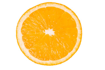 Orange fruit on white background