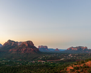 sunset in sedona red rock