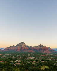 sunset in sedona red rock