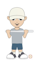 boy with a bat