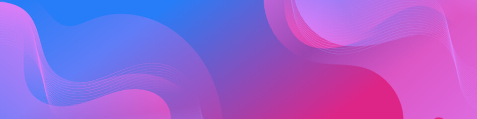 Abstract Blue and purple Fluid Banner Template. Modern background design. gradient color. Dynamic Waves. Liquid shapes composition. Fit for banners