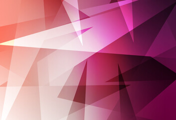 Light Pink vector pattern with polygonal style.