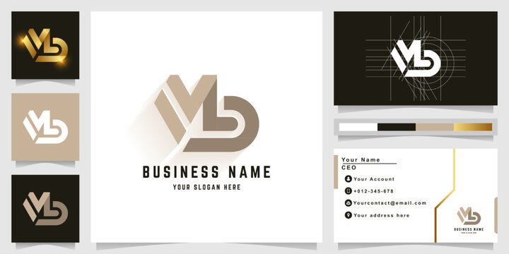 Letter Mb or MLD monogram logo