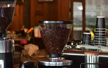 Fototapeta na wymiar coffee machine for general coffee shops