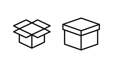 Box icon vector. box sign and symbol, parcel, package