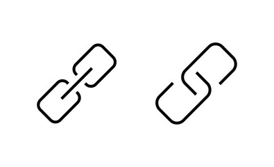 Link icon vector. Hyperlink chain sign and symbol