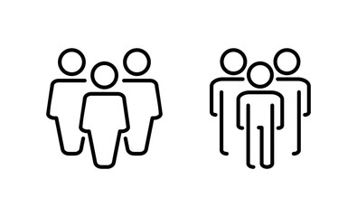 people icon vector. person sign and symbol. User Icon vector