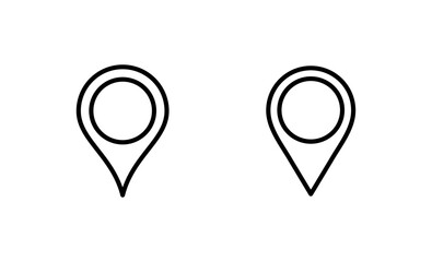 Fototapeta premium Pin icon vector. Location sign and symbol. destination icon. map pin