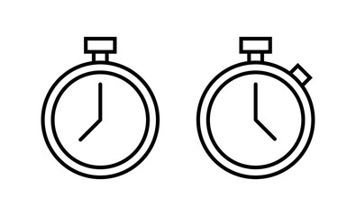 Stopwatch icon vector. Timer sign and symbol. Countdown icon. Period of time