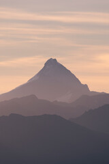 mountain at sunset