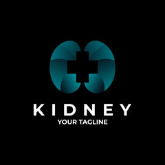 Fototapeta premium kidney logo vector design template