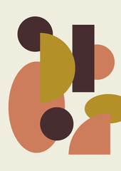 Collection of Modern Arts posters with abstract shape, animals, plants. Aesthetic Modern Art, Boho Decor, Minimalist Art. Editable Vector contemporary poster illustration.