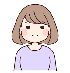 ボブヘアーの女性