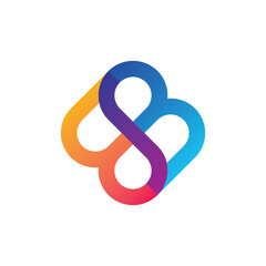abstract b colorful