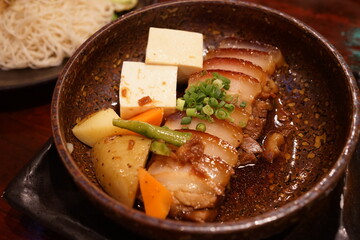 Japanese Food, Rafute, Braised Pork Belly - 日本 沖縄料理 ラフテー