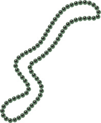 シンプルな黒真珠のネックレス